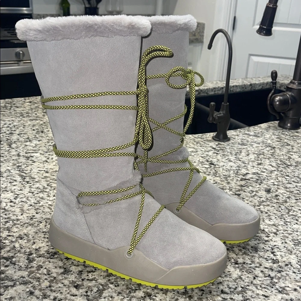 Baretraps Danney Women's Water Resistant Winter Boot Gray and Green Size 8 - Picture 6 of 17